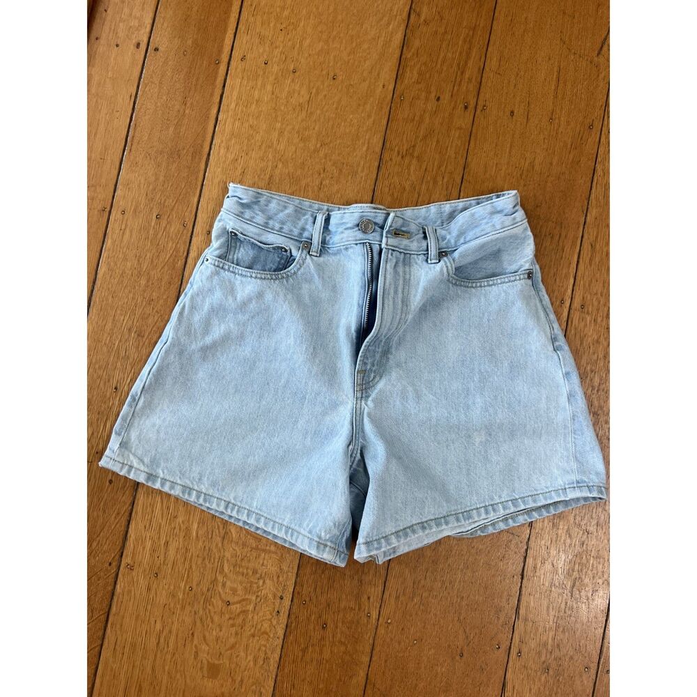 Everlane The A-Line Denim Short, Light Wash, Size 26